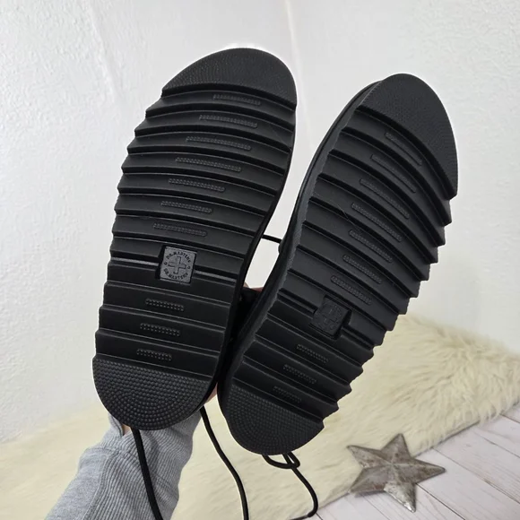 Dr. Martens Nartilla chunky flatform sandals black gladiator lace up size 9 - Picture 8 of 11